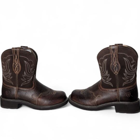 Ariat Fatbaby Heritage Dapper Western Boots 10B Copper Kettle Brown - Picture 6 of 13